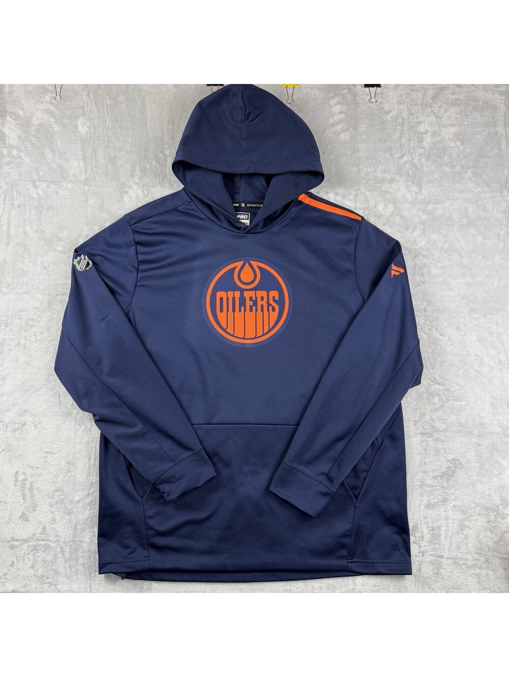 Fanatics Authentic Pro Edmonton Oilers NHL Pullover Hoodie Men’s 2XL Hockey Team